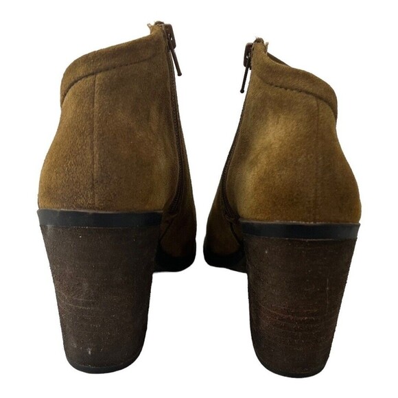 Lucky Brand Boot Size 8 Brown Suede Salza Ankle Bootie - Picture 6 of 9